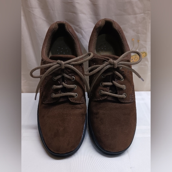 Cobbie Cuddlers / Size 5.5W / Leather,brown,tie,Oxford Style - Picture 1 of 9